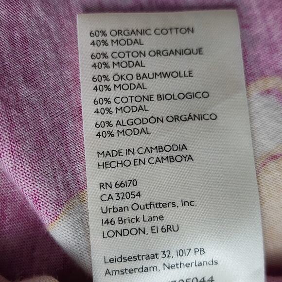 Lands' End Women's Lavender V-Neck Sweater Organic Cotton Blend Small - Picture 5 of 5